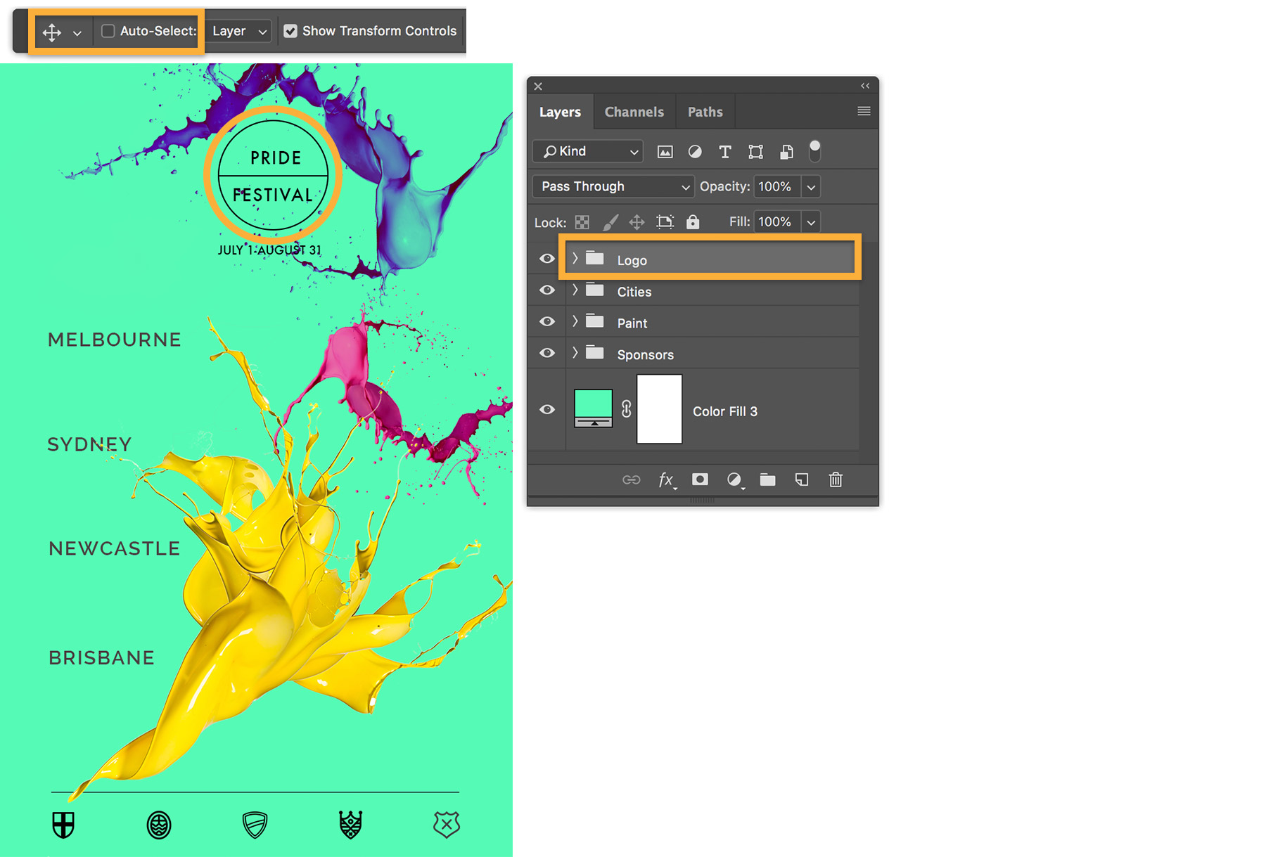 How to Group Layers in Photoshop